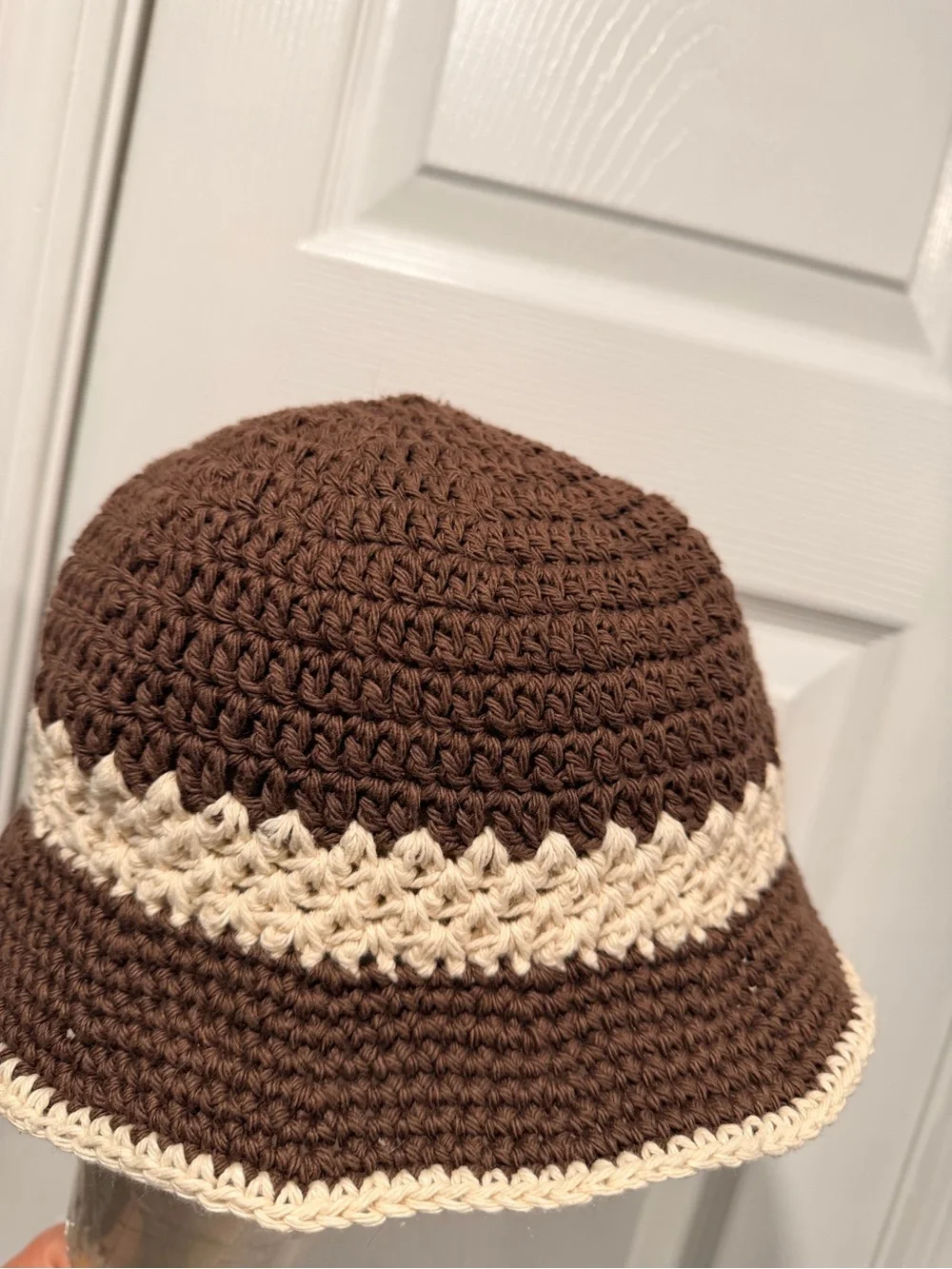 Handmade Crochet Bucket Hat 100% Cotton Lightweight Packable Festival Boho Beach